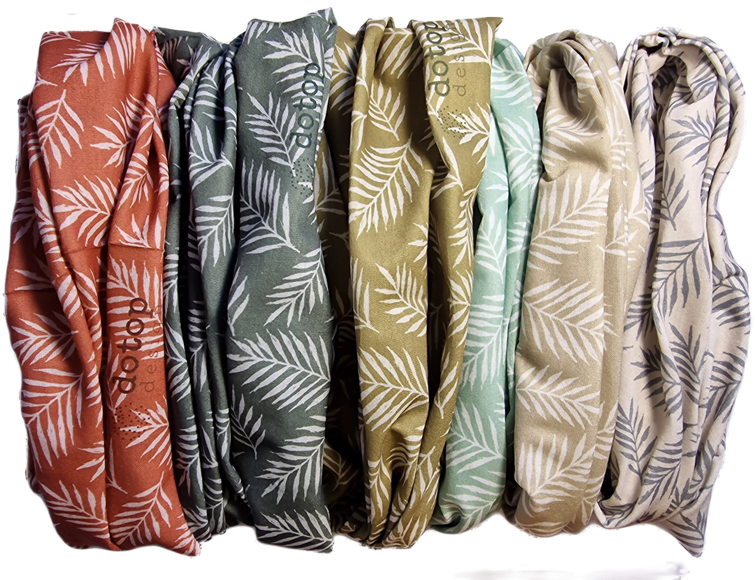Pañuelo tubular "Hojas Helechos" - 2